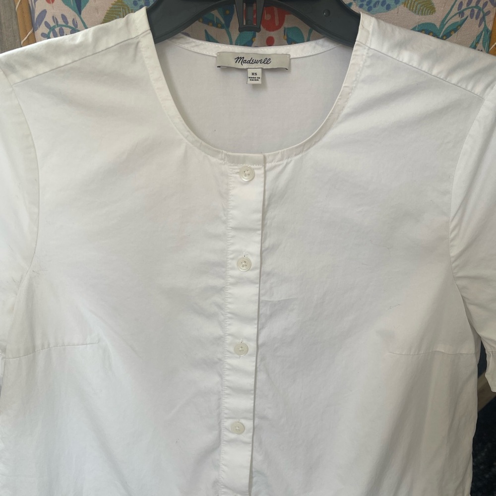 Madewell Studio Ruffle-Hem Top - Picture 3 of 8